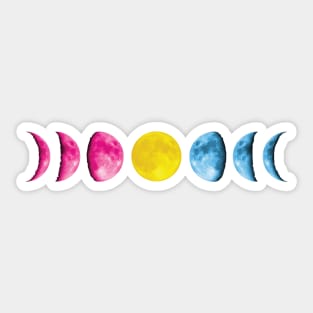 Pansexual Moon Phase Sticker